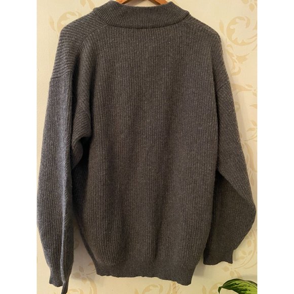 Black Brown 1826 100% Cashmere V-Neck Sweater Larg - Picture 3 of 4